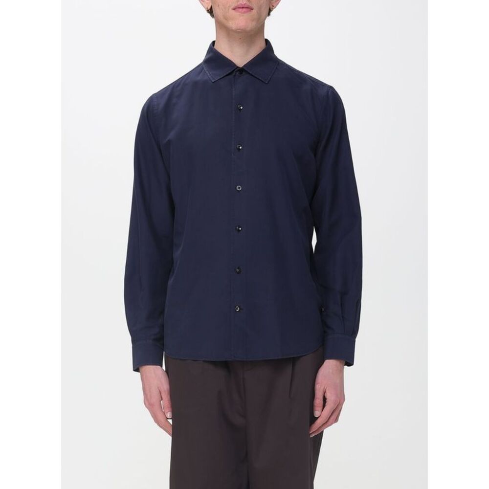 Agnona Men Classic Cotton And Silk Blend Shirt Agnona